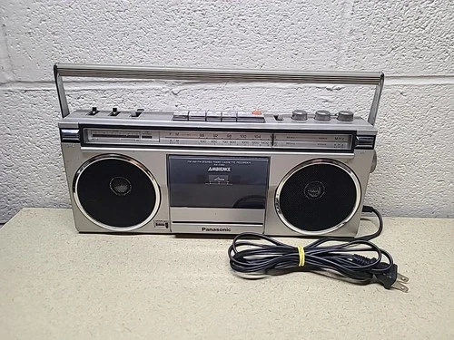 Vtg Panasonic Ambience RX-5180 Boombox Cassete Recorder Stereo AM/FM Radio AS-IS