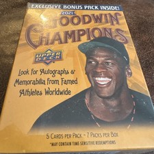 NEW 2021 UPPER DECK GOODWIN CHAMPIONS BLASTER MICHAEL JORDAN TIGER WOODS on BOX