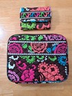 Vera Bradley iPad Tablet E-Reader Book Case Cover & Tri-fold Wallet LOLA Pattern