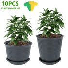 Round Plant Flower Seedlings Nursery Pots Saucer Tray Planter Home Décor SwYHu