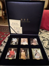 Halcyon Days RARE Queen Elizabeth II Silver Jubilee 6 LARGE Box Set