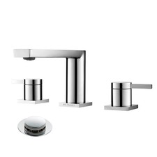 Luxury Brass Widespread Bathroom Sink Faucets for 3 Hole 2-Handle 8 Inch Deck...