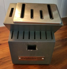 Calphalon 14 Slot Classic Self-Sharpening Knife Block With SharpIN Slots Gray