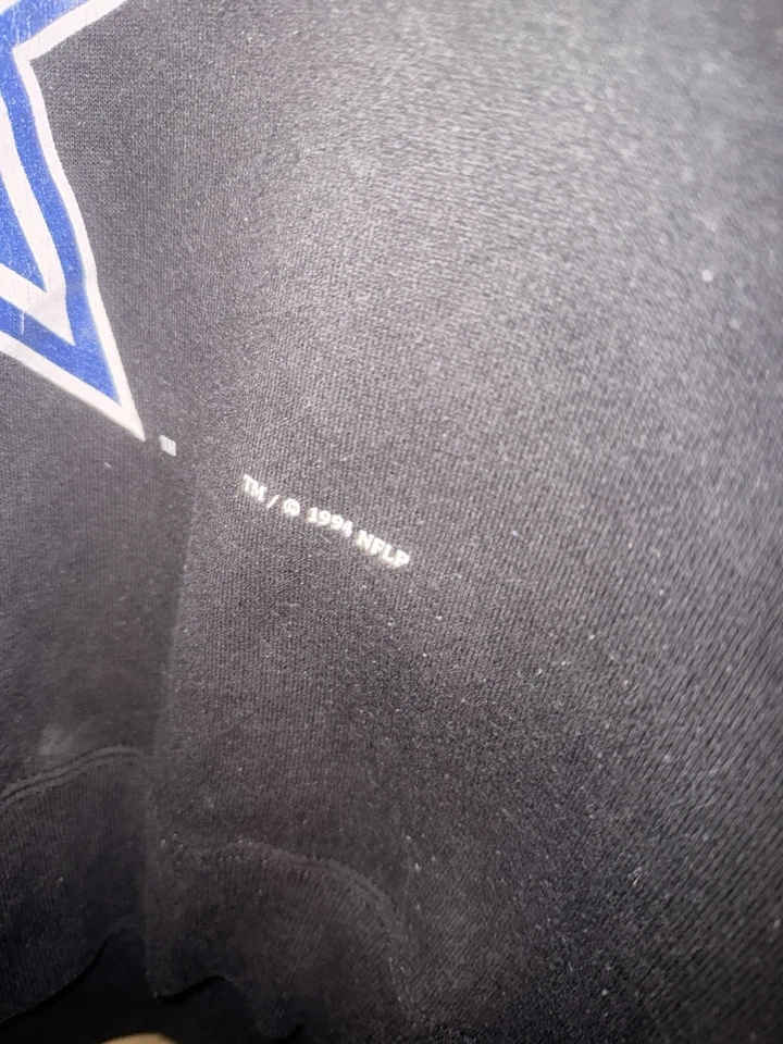 Suéter de Colección 1994 Dallas Cowboys Cuello Redondo, Mediano Nuez moscada, Equipo de Ciudad Natal Foto 3 de 4