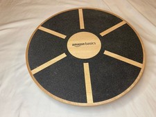 Amazon Basics Wood Wobble Balance Trainer Board Black