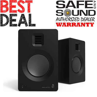 Kanto TUK Powered Bookshelf Speakers + Bluetooth & USB- DAC (Pair) | Matte Black