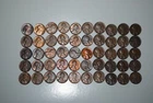 1938-D Lincoln Wheat Cent EF AU Roll Of 50 Coins  RL135