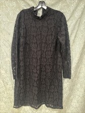INC Inter Concepts Women's Sz 0X Lace Midi Little Black Dress , Slightly  used ￼