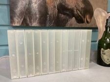 12 x Empty VHS Video Tape Storage Cases - Clear plastic - empty cases only