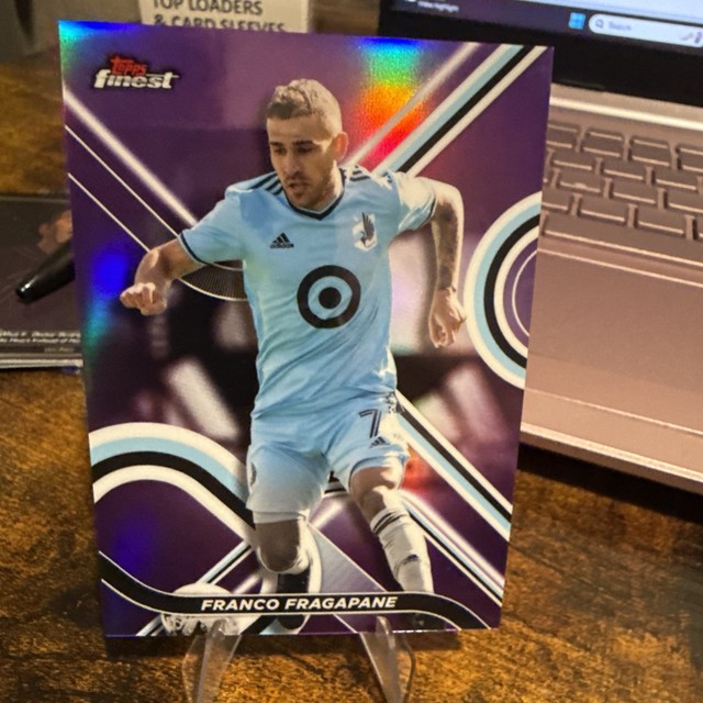 2022 Topps Finest MLS Franco Fragapane Purple REFRACTOR /250 Minnesota United