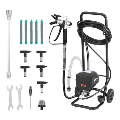 VEVOR Stand Airless Paint Sprayer Airless Sprayer with Cart 650W House Exterior