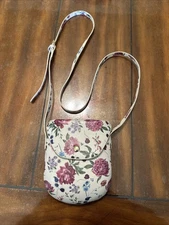 Vintage Floral Sholder Satchel Bag With Adjustable Strap