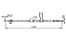Bremsseil Seilzug Feststellbremse BOSCH 1 987 482 835 für HYUNDAI i10 PA LPG