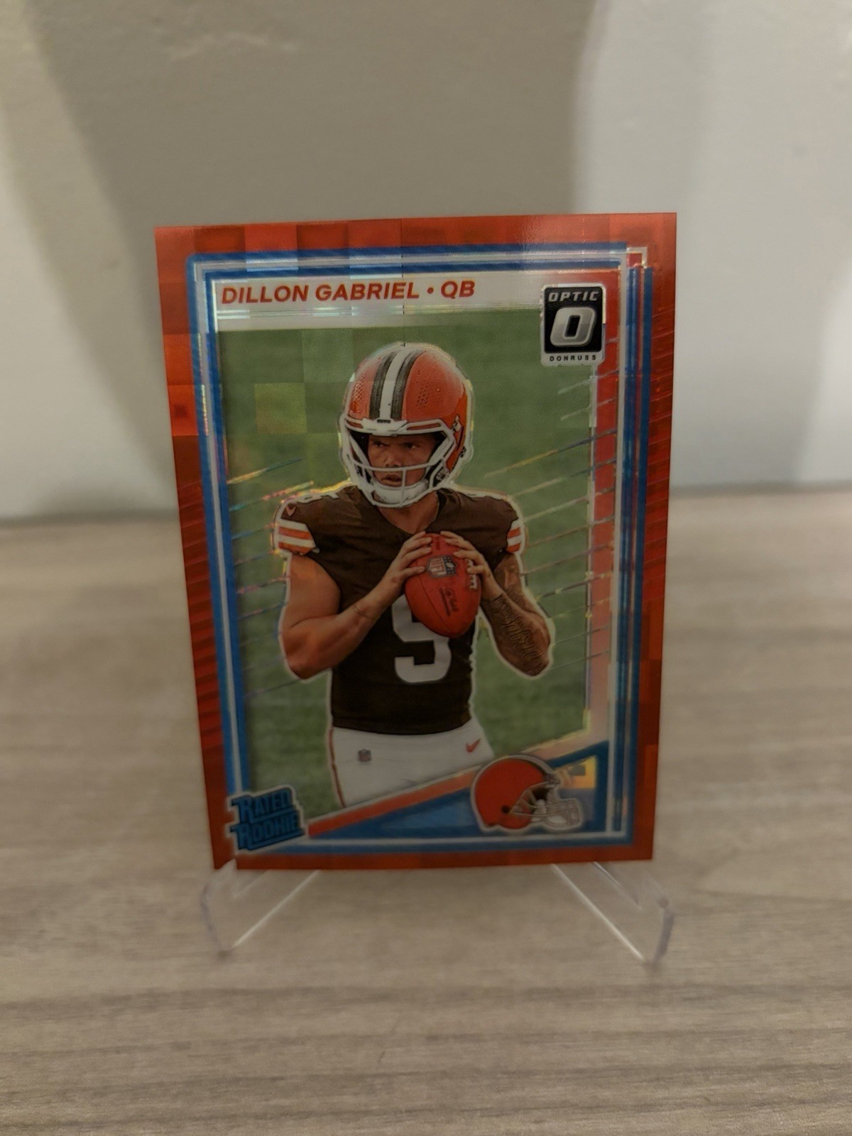 2025 Panini Donruss Rated Rookie Dillon Gabriel #316 Optic Preview Red Wave RC