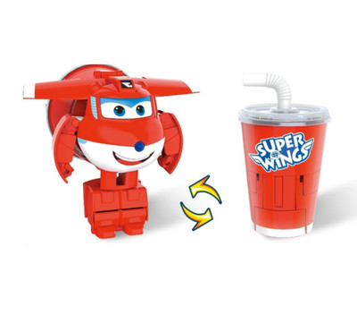 Super Wings Foodie Series Transformable Toys - Jett Cola -- Drink to Robot
