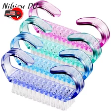 Handle Grip Nail Brush Fingernail Toenail Scrub Cleaning Pedicure Manicure Tool