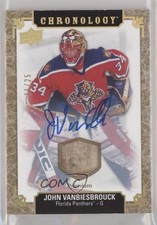 2018 Upper Deck Chronology Gold Premium Relic 11/25 John Vanbiesbrouck Auto 0c3