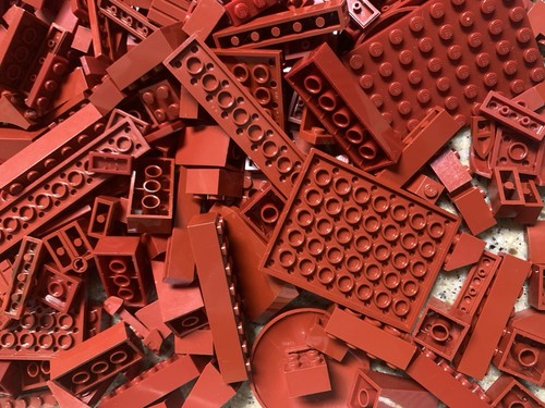 Lego 500+ Stck. Burgund Teile Block Stücke gemischt sortiert Posten - Bild 2 von 3