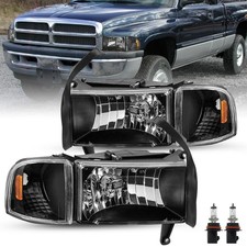 Headlight Assembly Compatible with 1994-2002 Dodge Ram 1500