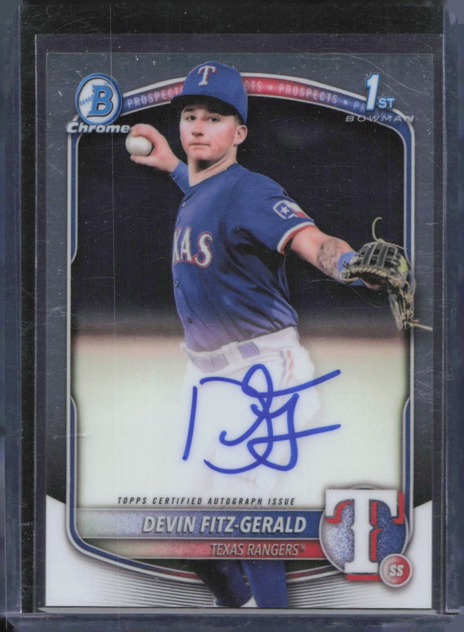 2025 Bowman Chrome - Prospect Autographs #CPA-DF Devin Fitz-Gerald