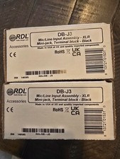 LOT OF 2**RDL DB-J3 Wall Mount Mic/Line Input...