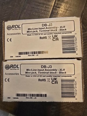 RDL DB-J3 Wall Mount Mic/Line Input Panel Assembly 918-02AM