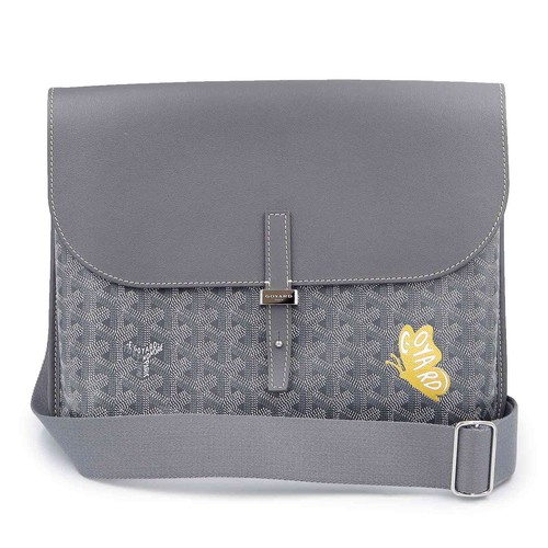 GOYARD Coursier Messenger COURSIMMLTY51CL51P Chevroches Calfskin Grey #299