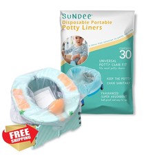 Potty Chair Liners, Portable Disposable Potty Liner Bags for Universal Potty ...
