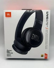 JBL Live 675NC Wir On-Ear Headphones with Adaptive Noise Cancelling Black New