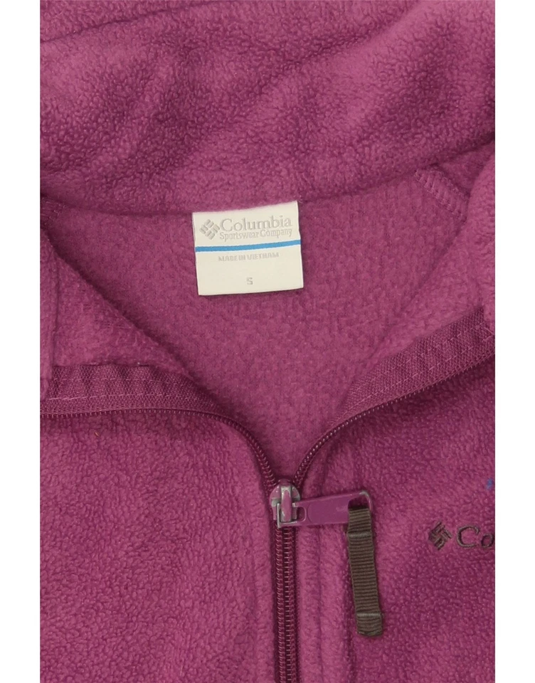 COLUMBIA Womens Fleece Jacket UK 10 Small Purple Polyester DF59 - Image 3 of 3
