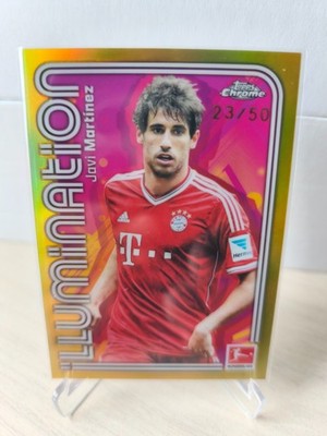 Javi Martinez gold /50 Illumination Bayern Munich Chrome Topps Bundesliga 2025/2