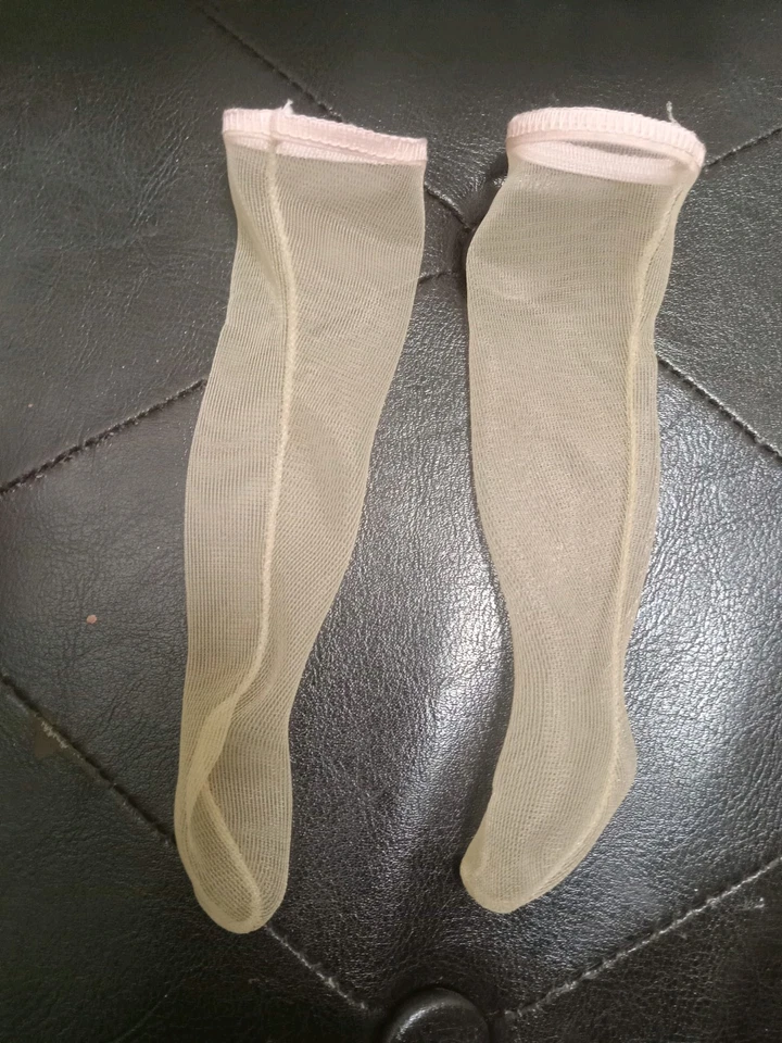 复古亚历山大夫人娃娃衬裙和长袜大腿高适合 13-14 英寸娃娃 — 第 3/4 张图片