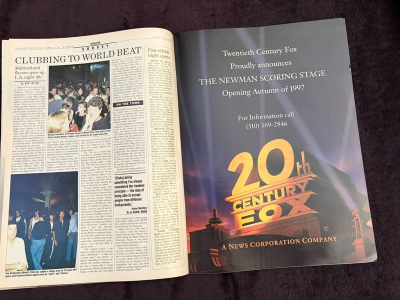 DAILY VARIETY MAGAZINE 1997 on THE NEWMANS music, Alfred, Thomas & Randy Newman