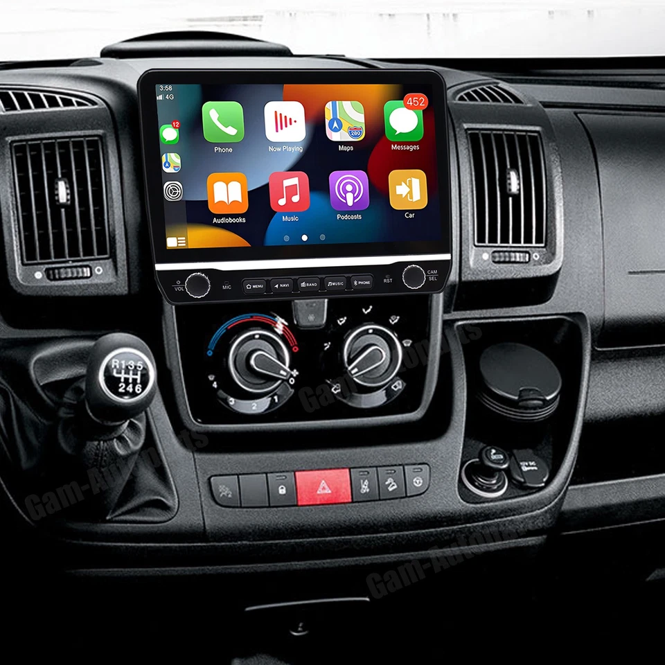 4+64GB Android 13 Autoradio Navi GPS Wifi BT FM RDS Für Fiat Ducato 2006-2023 - Bild 3 von 4