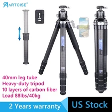 Heavy Duty Camera Tripod Carbon Fiber Tripod 52mm Ball Head for DSLR Camcorder