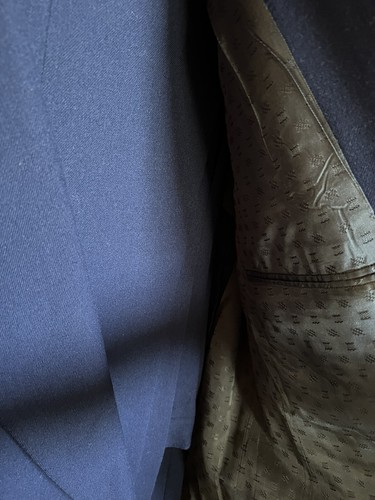 1940’s Men’s Kaybrooke Double Breasted Blue Suit Size 40 Long - Picture 5 of 10
