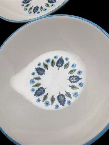 Vintage Swiss Alpine by Marcrest 4 Dessert Bowls + Saucers - Picture 10 of 12