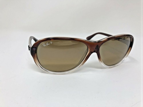 Ray Ban Rb 4153 1 M2 3p Brown Crystal Brown Glass Polarized Sunglasses 278 Ebay