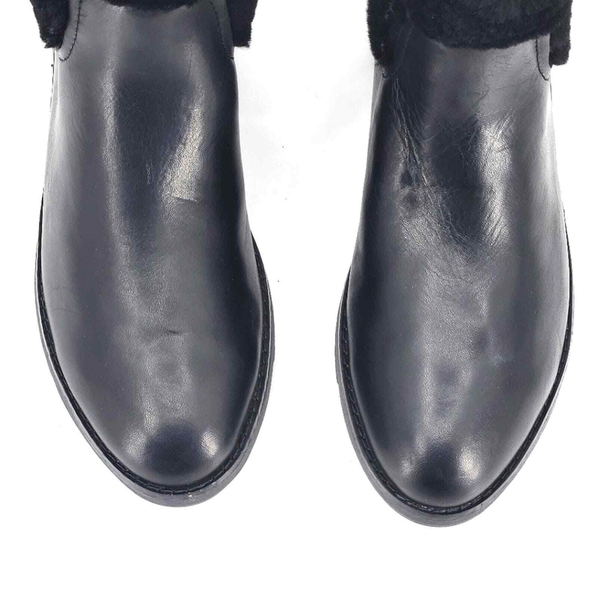 New Fitflop Mimie Black Shearling Leather Winter Ankle Boots New Fitflop Mimie Black Shearling Leather Winter Ankle Boots