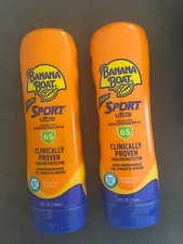 2X Banana Boat Sport Ultra Sunscreen Lotion, SPF 65, 8Oz each