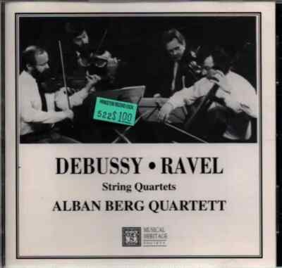 CD Debussy / Ravel String Quartet in G Minor, Op. 10 / String Quartet in F Major