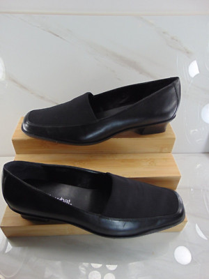 Whats What Aerosoles Loafers Black Leather 10 M Slip On Crosstown NEW IN BOX