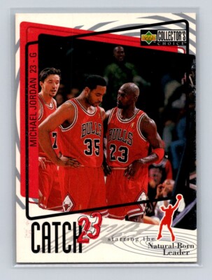 1997-98 Collector's Choice #195 Michael Jordan Chicago Bulls Catch-23