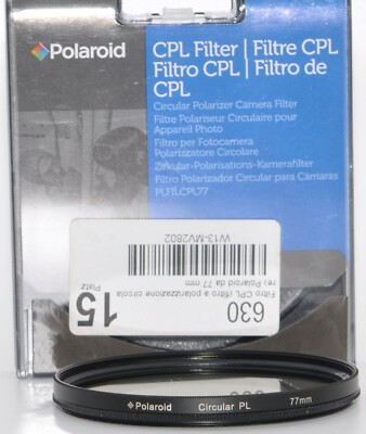 Polaroid C-PL Circular 77mm Linear Polarisationfilter POL Filter Zt. Gut