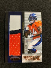 2012 Certified Football Fabric of Game 31/49 RC Ronnie Hillman Prime 3 Color #29