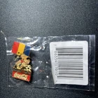 Vintage 1994 World Cup USA Mascot Coca Cola Lapel Pin Romanian Flag