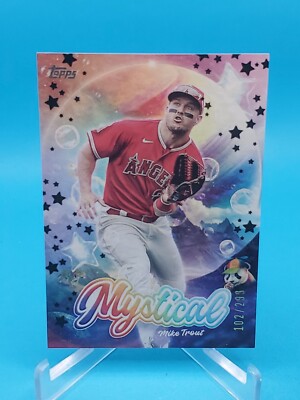 Mike Trout 2024 Topps Update Series #MYS-2 Mystical - Black 102 