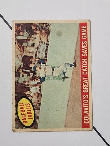 1959 Topps Set-Break #462 Colavito's Great Catch - 第 1/2 張圖片