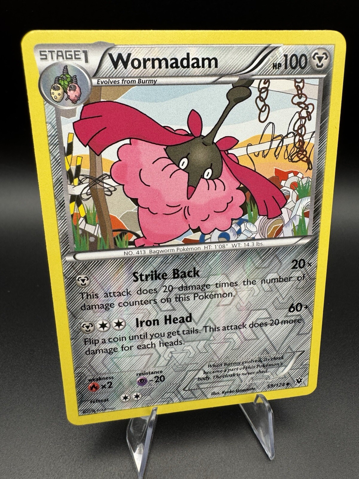 Wormadam Fates Collide 59/124 Uncommon Reverse Holo Foil Pokemon Card TCG LP