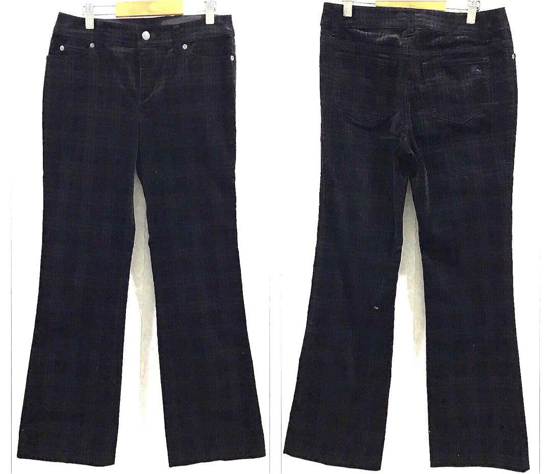 Burberry London Nova Check Velor Pants Black 38